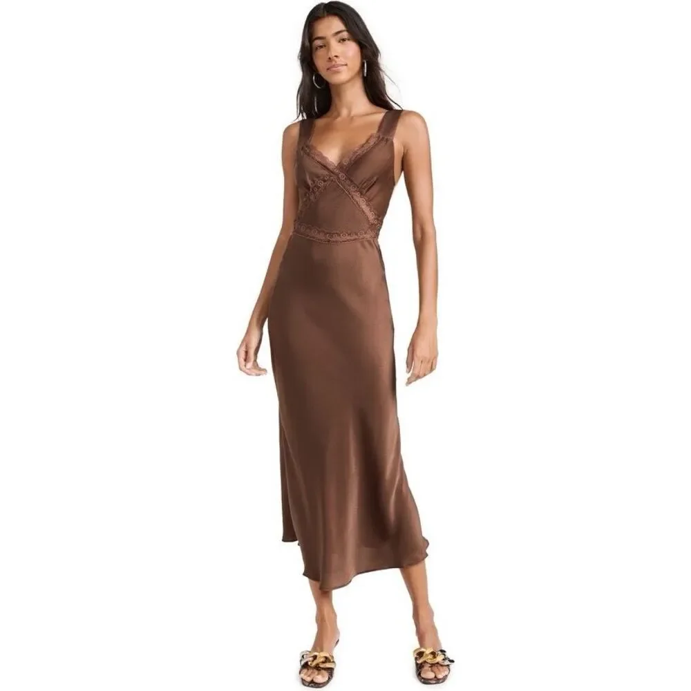 Bardot Emory Lace Slip Dress Size 8 $129